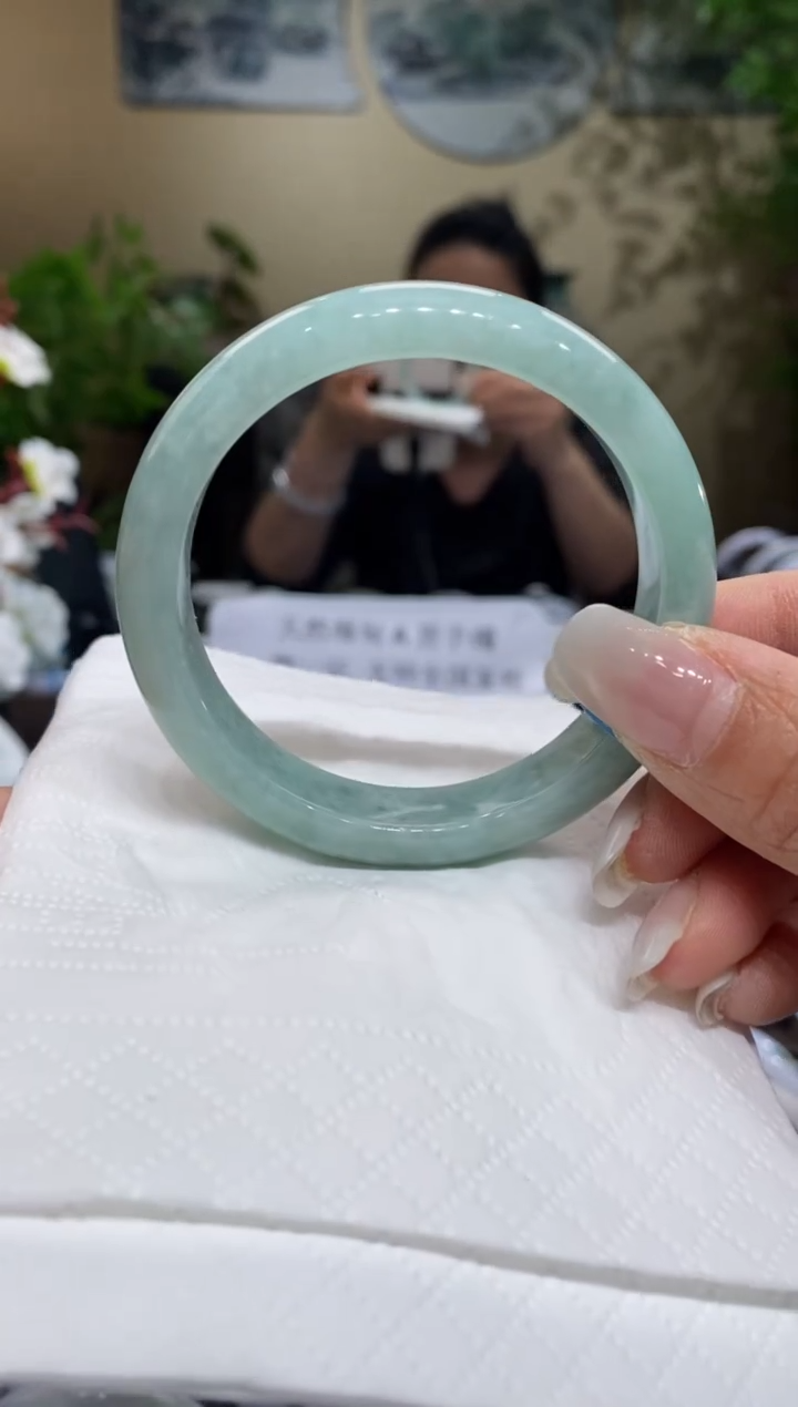 翡翠未镶嵌手镯翡翠53-54