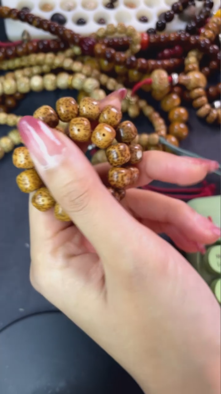 【闪购商品】星月菩提手串精工级浅珀桶珠10*9手串