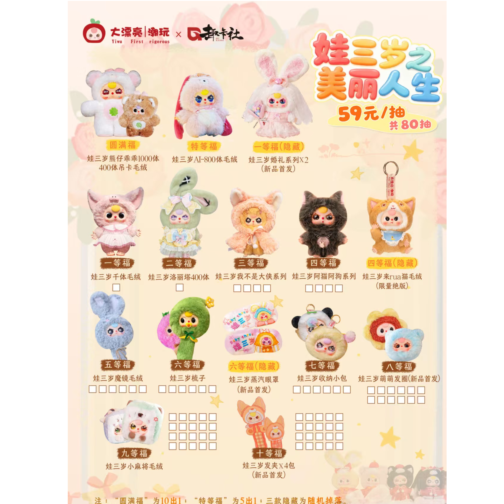 趣卡社【福赏】大漂亮潮玩《娃三岁之美丽人生》福赏代拆