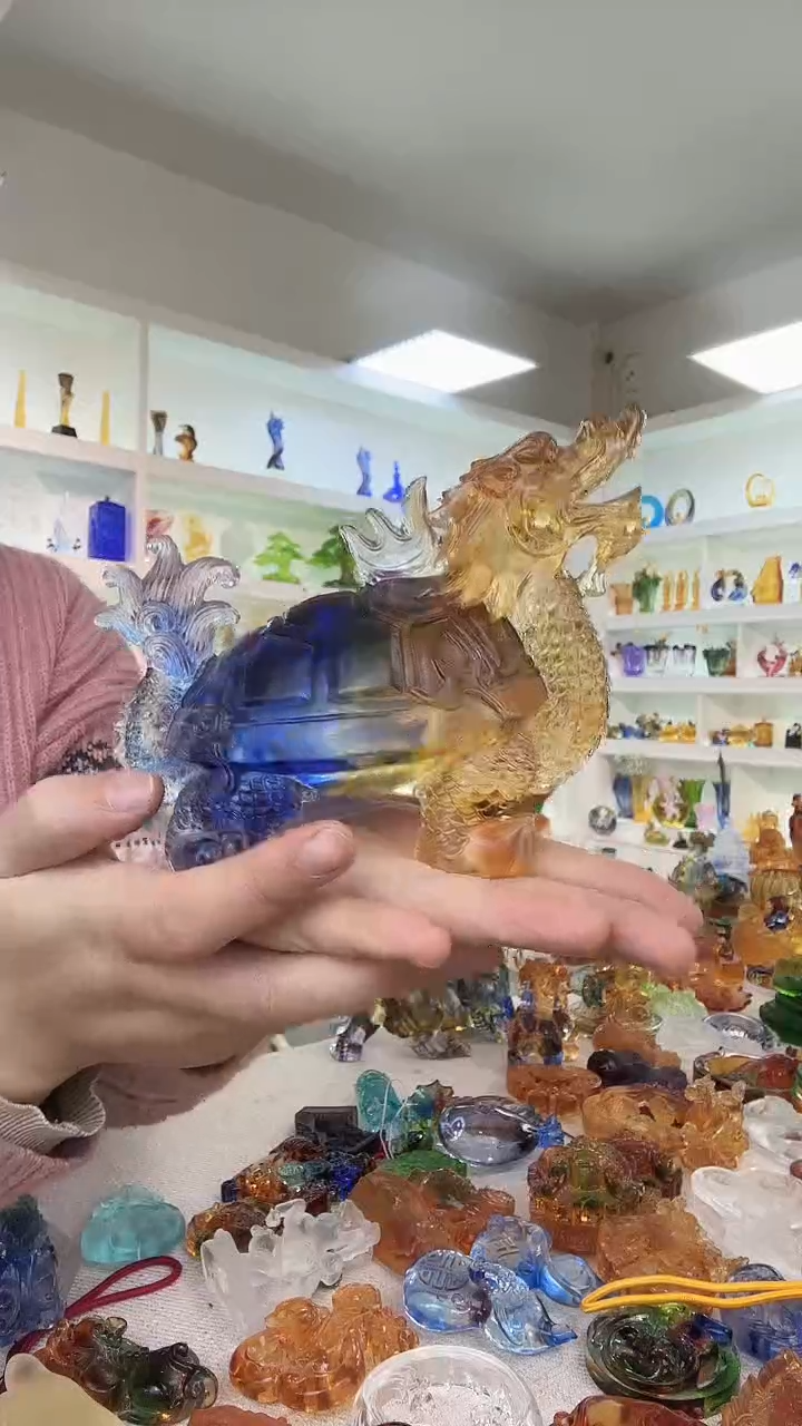 手工艺品琉璃龙龟