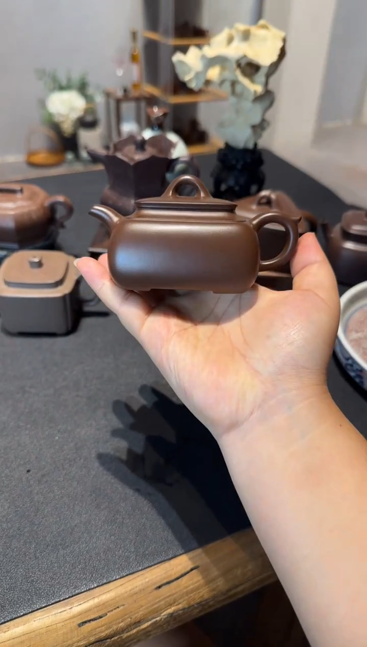 茶壶紫砂清**月长四方 紫砂壶