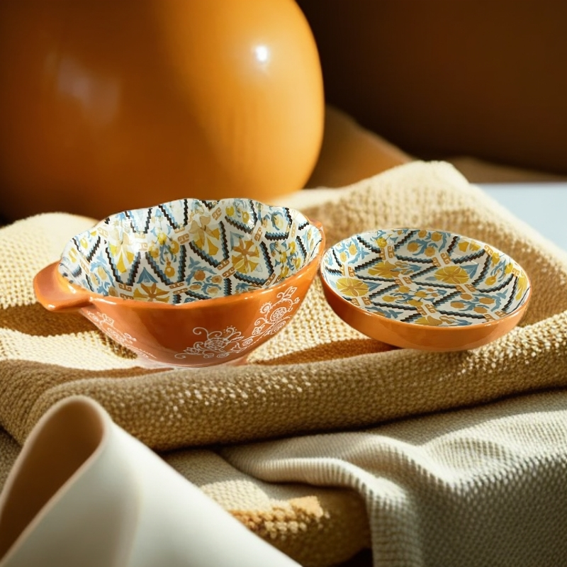 餐具碗米饭碗釉下彩瓷碗碟子