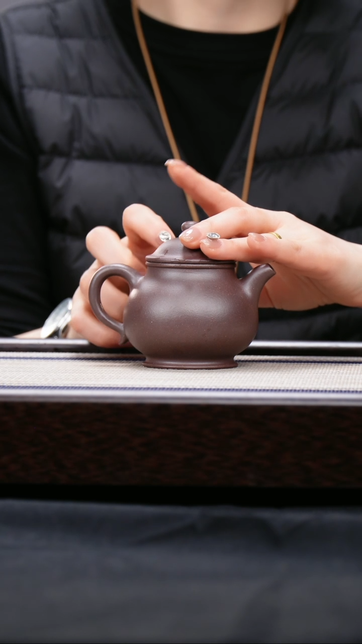 【闪购商品】紫砂茶壶四号井低槽青 高潘壶