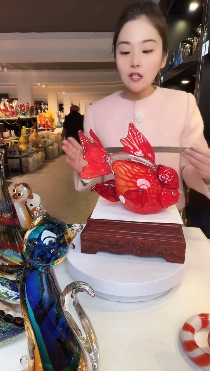 【闪购商品】茶盏琉璃摆件家居摆件