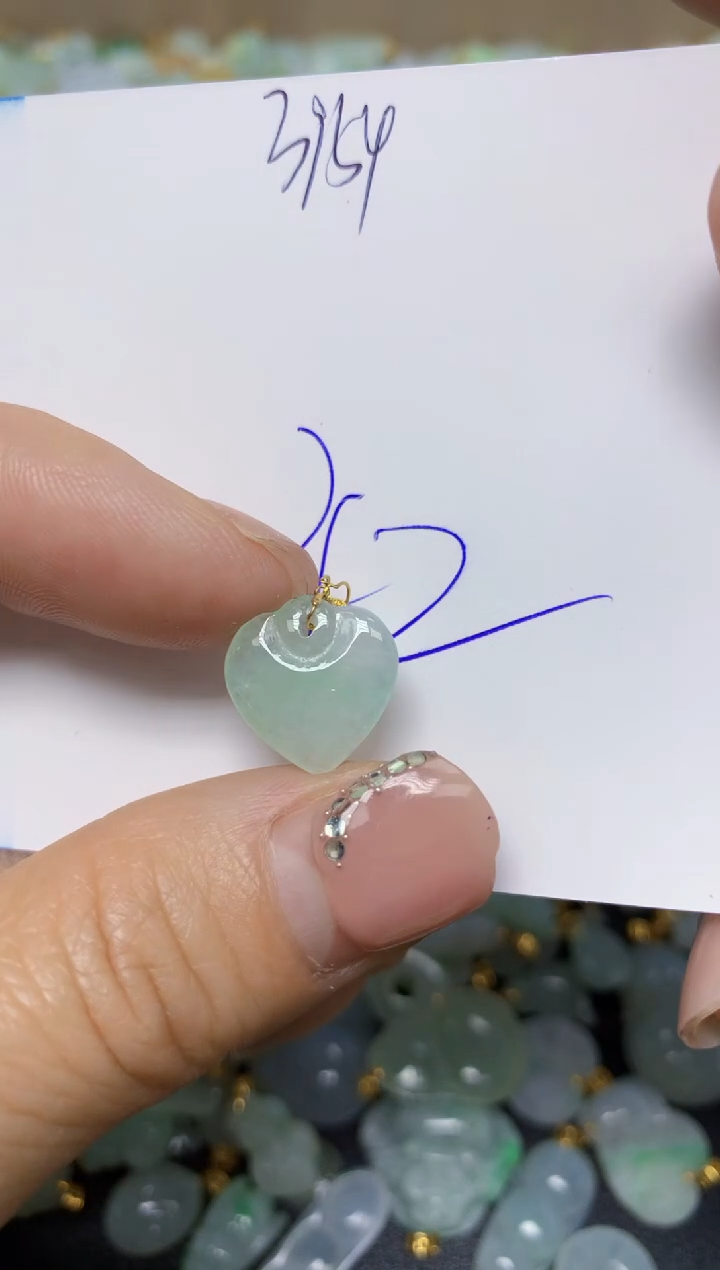 【闪购商品】翡翠挂件18K金镶嵌 天然翡翠A货