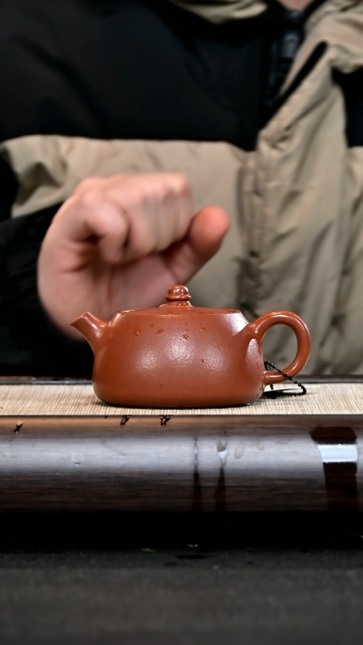 【闪购商品】紫砂茶壶JH12131明式井栏 40目红降坡
