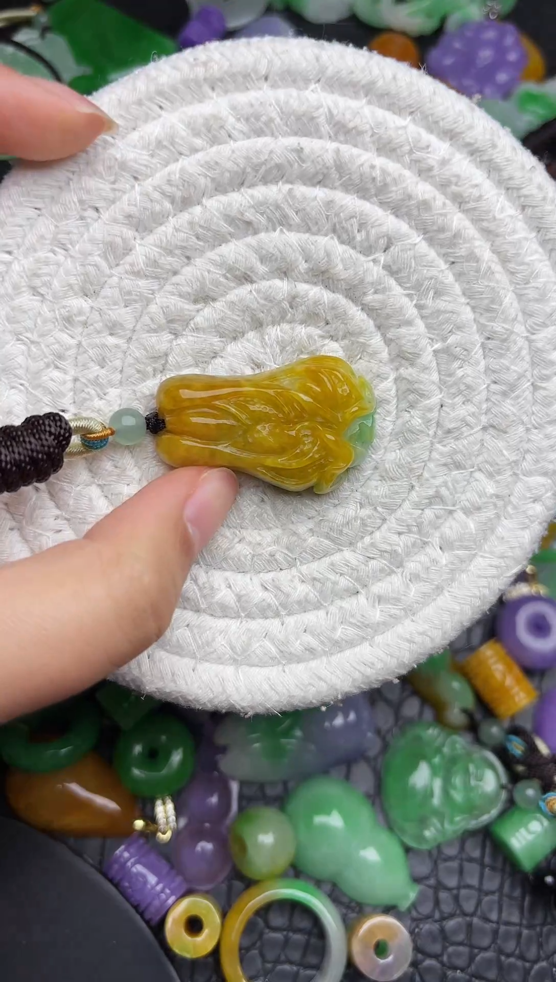 颈饰未镶嵌翡翠缅甸翡翠吊坠