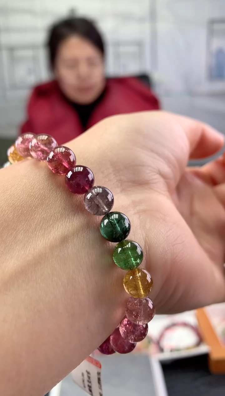 未镶嵌手串碧玺多样性发一条