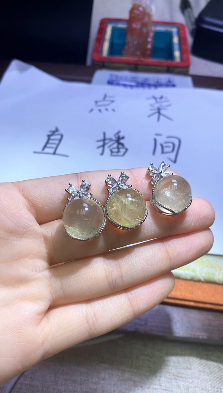 未镶嵌颈饰水晶多样性发一件053