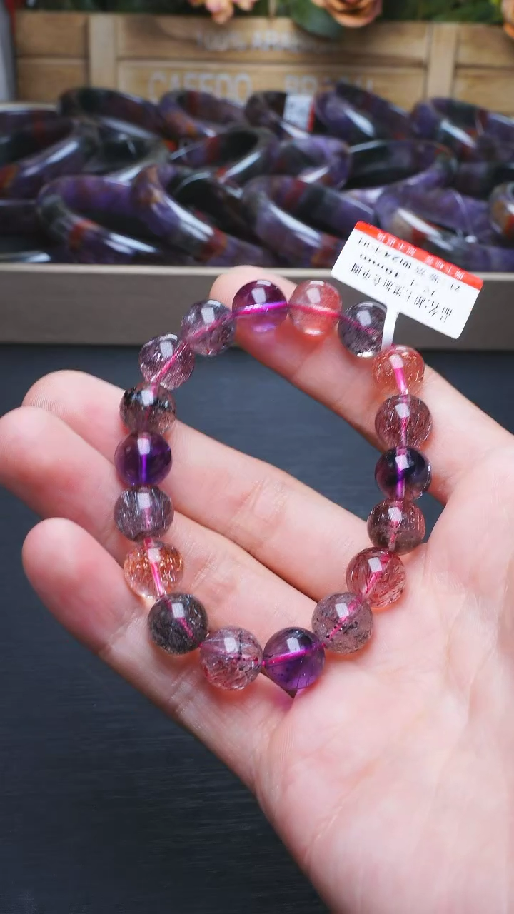 【闪购商品】水晶L011黑加仑超七单圈10m未镶嵌多样性发其一