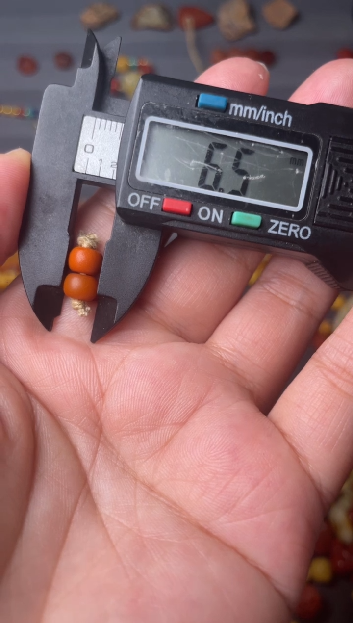 未镶嵌蜜蜡裸石6橘皮一对