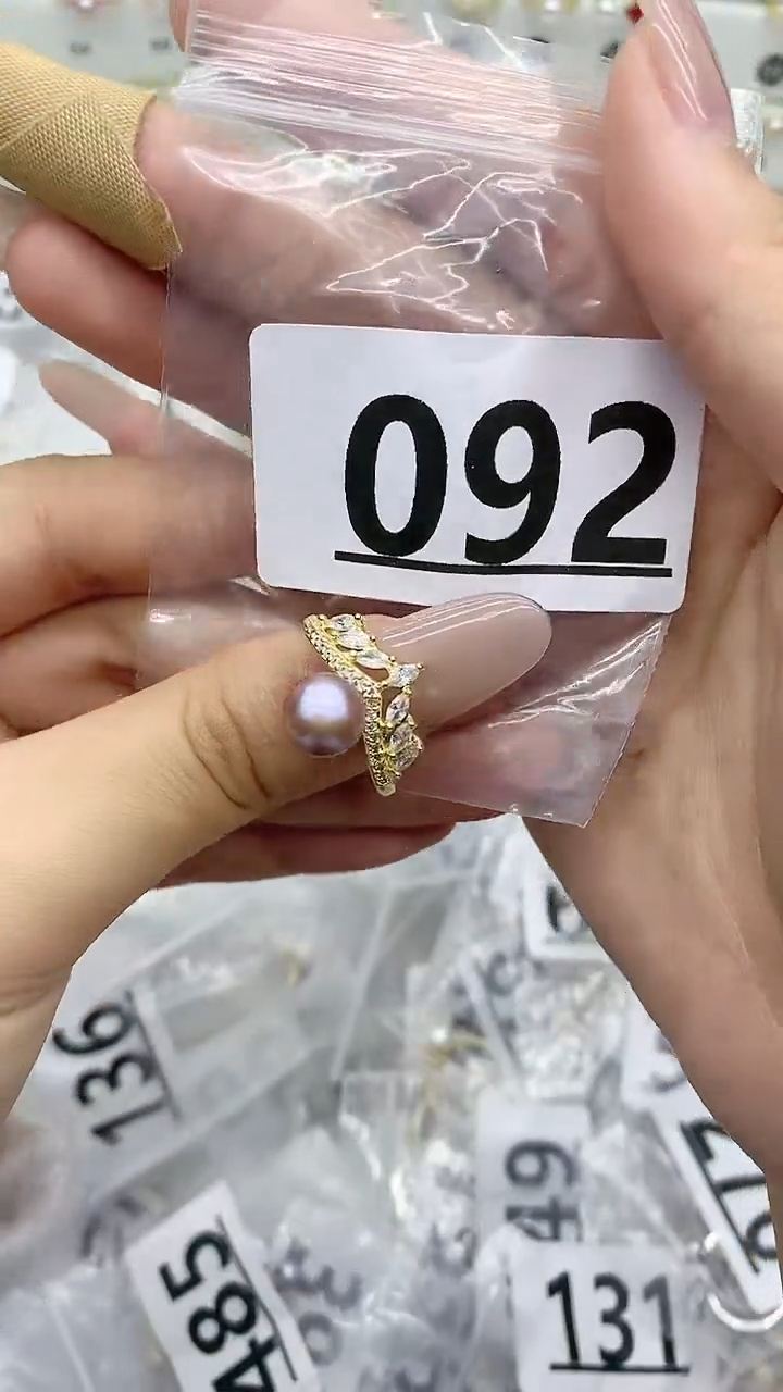 合金珠宝奇石淡水珍珠092