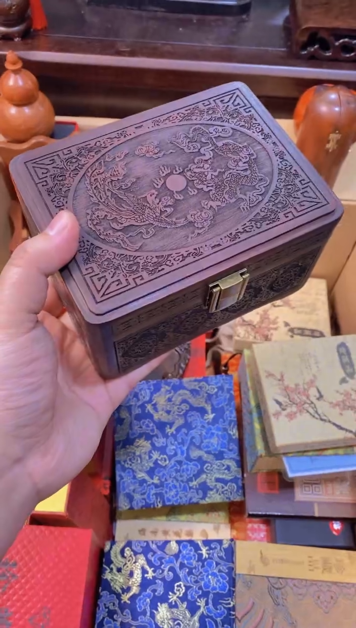 【闪购商品】木长方首饰盒直播推荐直播推荐