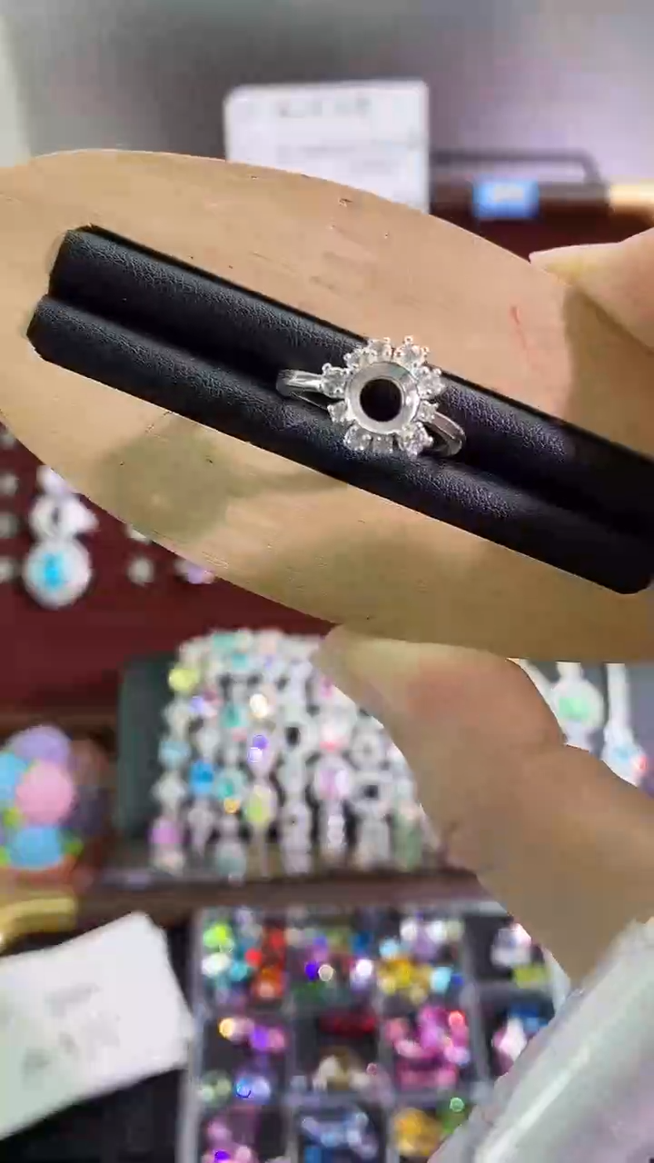 锆石铜合金24号 一克拉 空托
