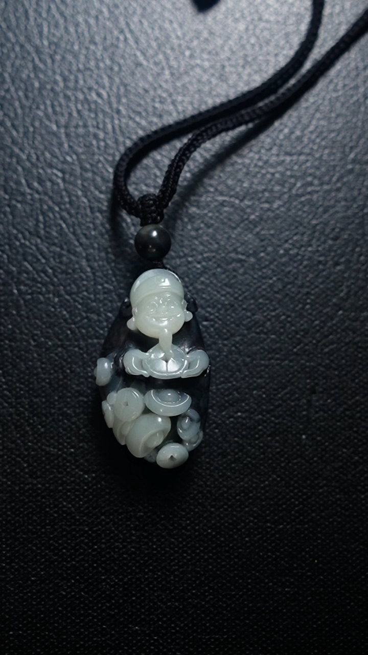 颈饰未镶嵌和田玉财神
