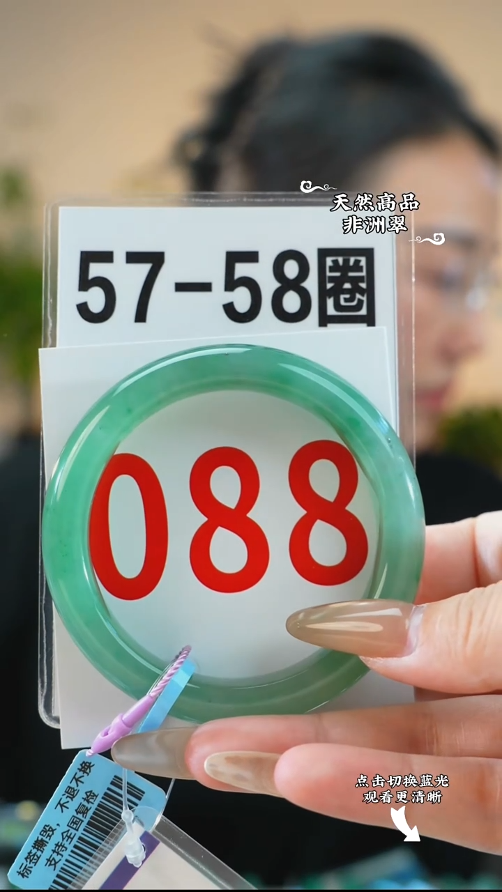 未镶嵌手镯石英质玉（非洲翠）5758