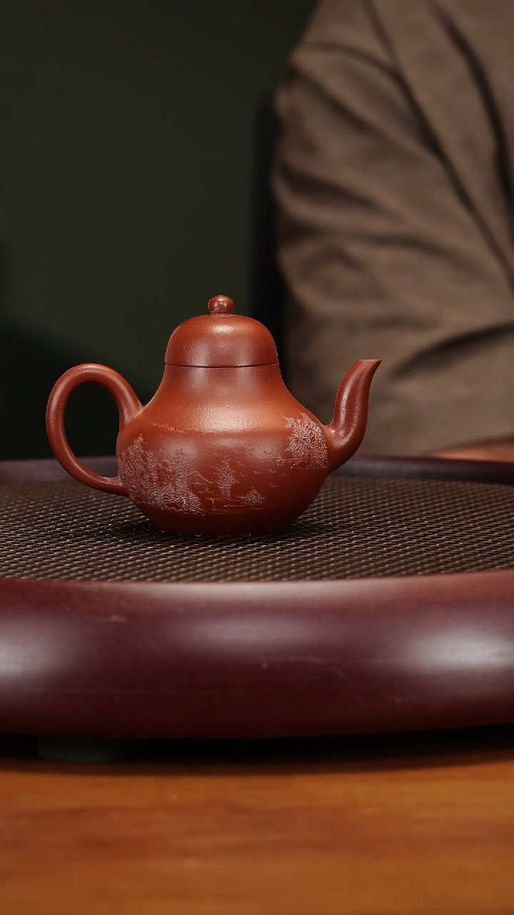 茶壶紫砂157SC思亭朱泥180cc