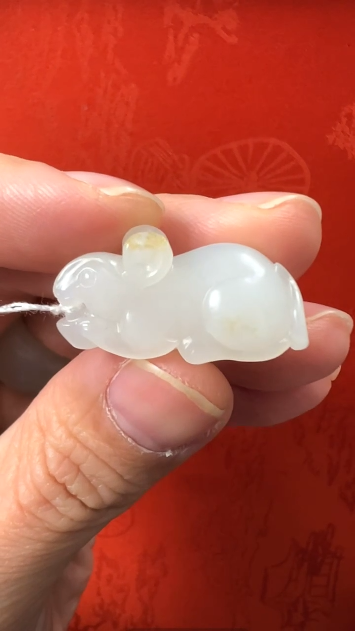 【闪购商品】和田玉挂件未镶嵌新疆白玉老师生肖鼠