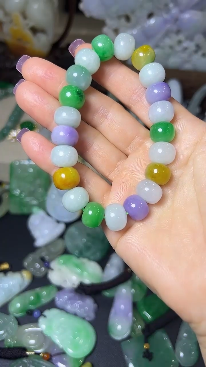 颈饰未镶嵌翡翠手链