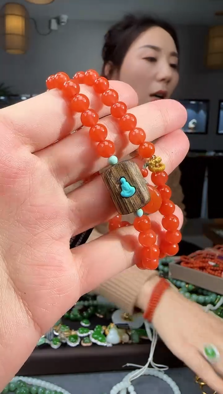 未镶嵌手链南红玛瑙1