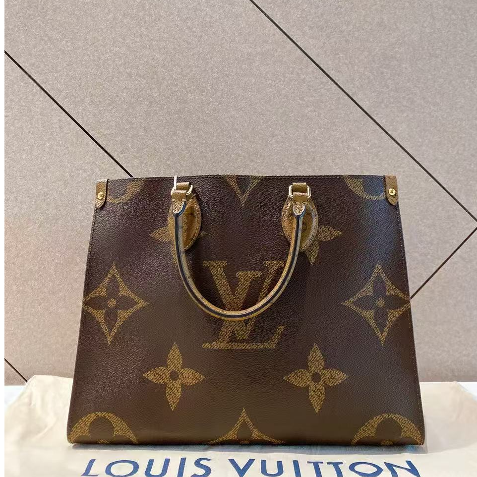 99新 LV 帝爵奢品LV 老花onthego 中号