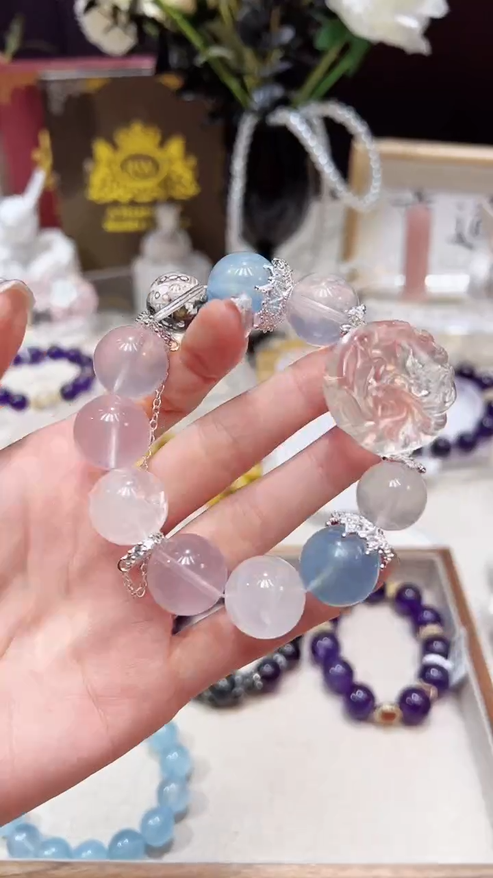 【闪购商品】水晶手链未镶嵌多样性发货发其一颜色微差【拍三单】