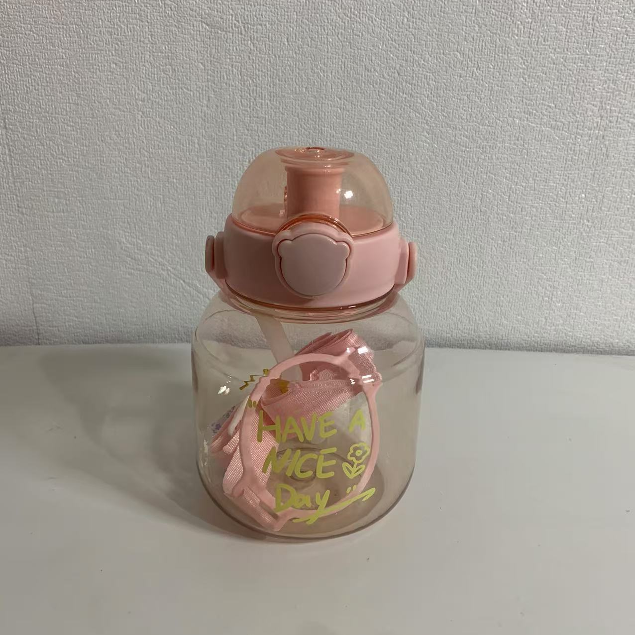 水杯超大可爱大肚杯简约网红健身户外透明大容量学生防摔便携《16》