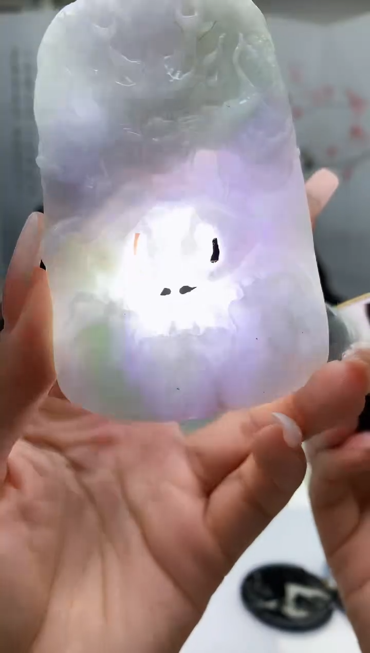 【闪购商品】定制翡翠未镶嵌5153lr-毛货挂件