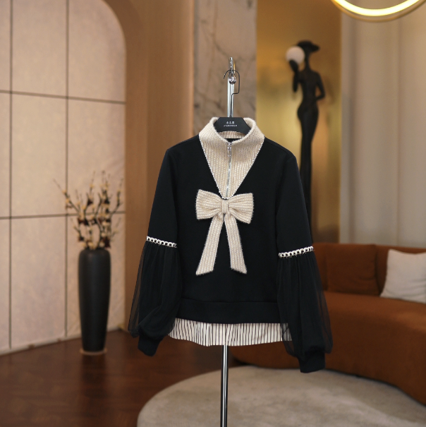 秋冬轻奢简约舒适感设计重工显瘦气质卫衣JT-A2101