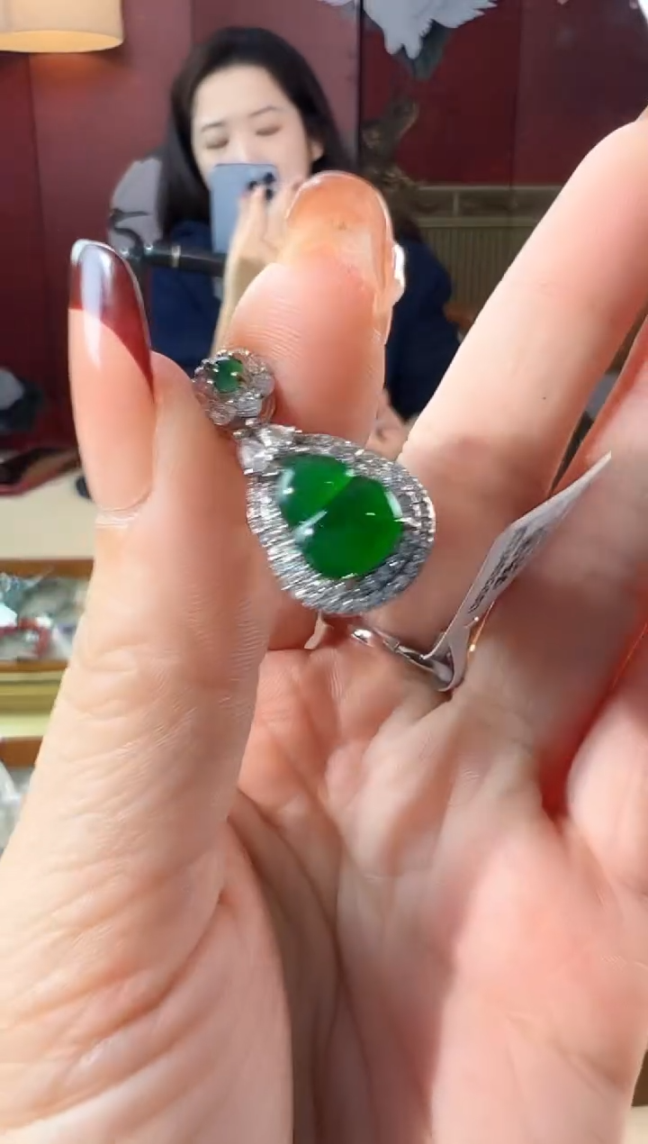 【闪购商品】翡翠颈饰银S925镶嵌KT24081007