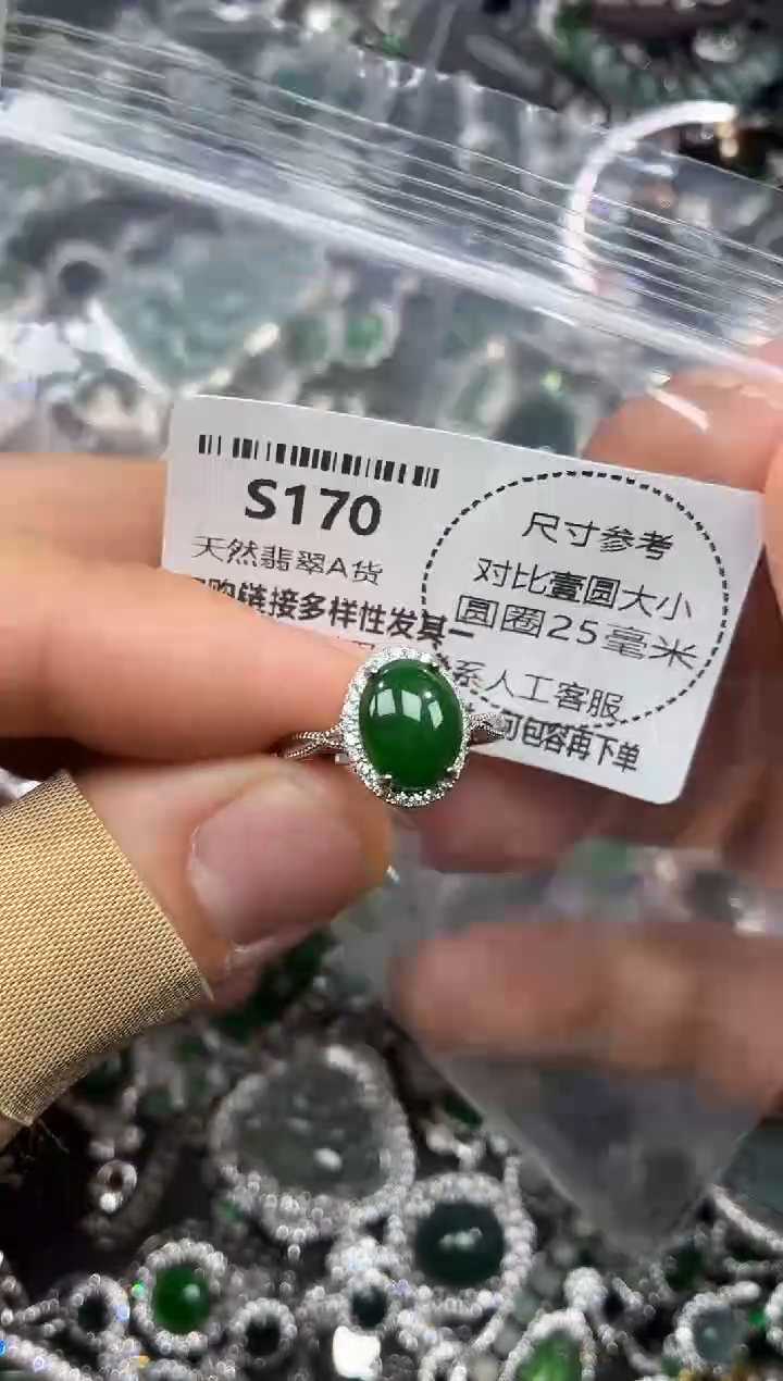 颈饰未镶嵌翡翠S170戒指