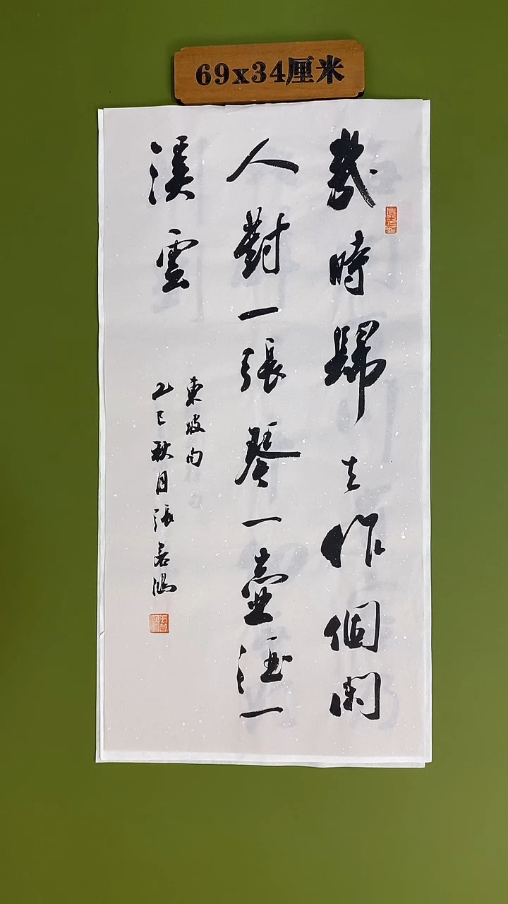书法书法 张若鸿 尺寸69cm*34cm 