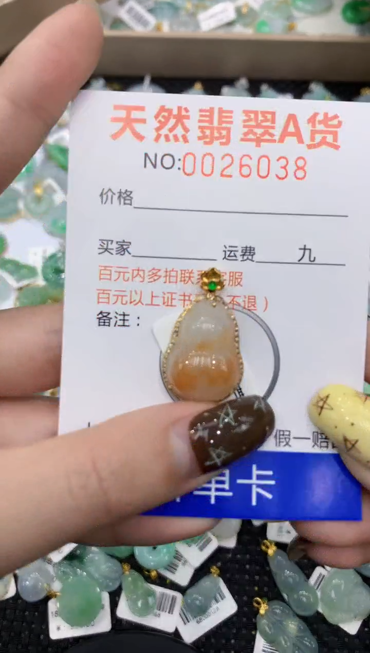 【闪购商品】翡翠颈饰18K金镶嵌11111111111