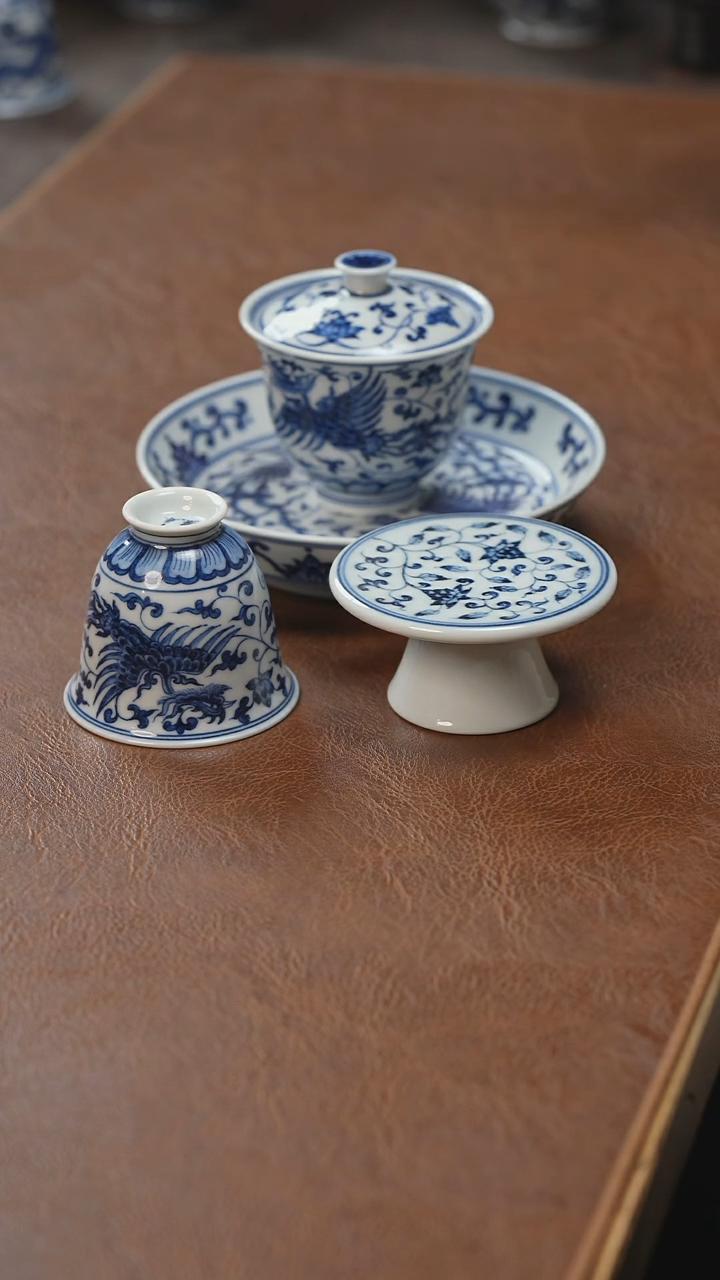 【闪购商品】三件套小缠枝莲凤凰