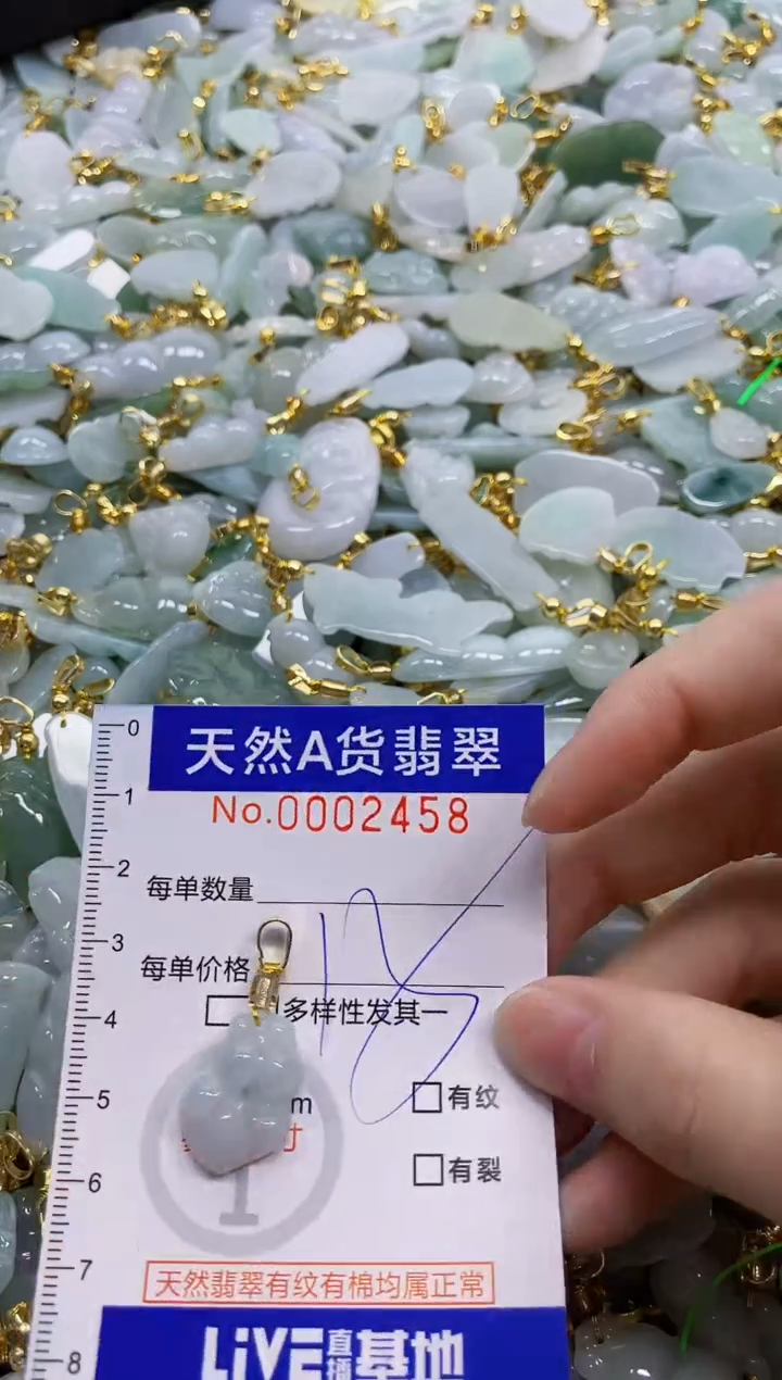 颈饰未镶嵌翡翠天然A货翡翠