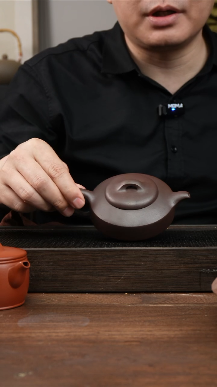 茶杯紫砂散**阳紫泥扁石      260CC   