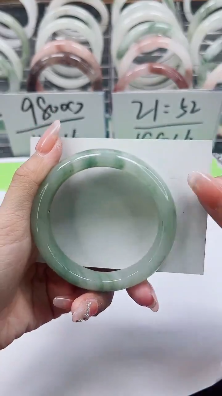 【闪购商品】石英质玉手镯未镶嵌A248-55/56