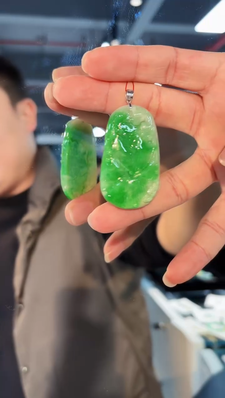 【闪购商品】翡翠颈饰18K金镶嵌缅料A货/支持复检/一件