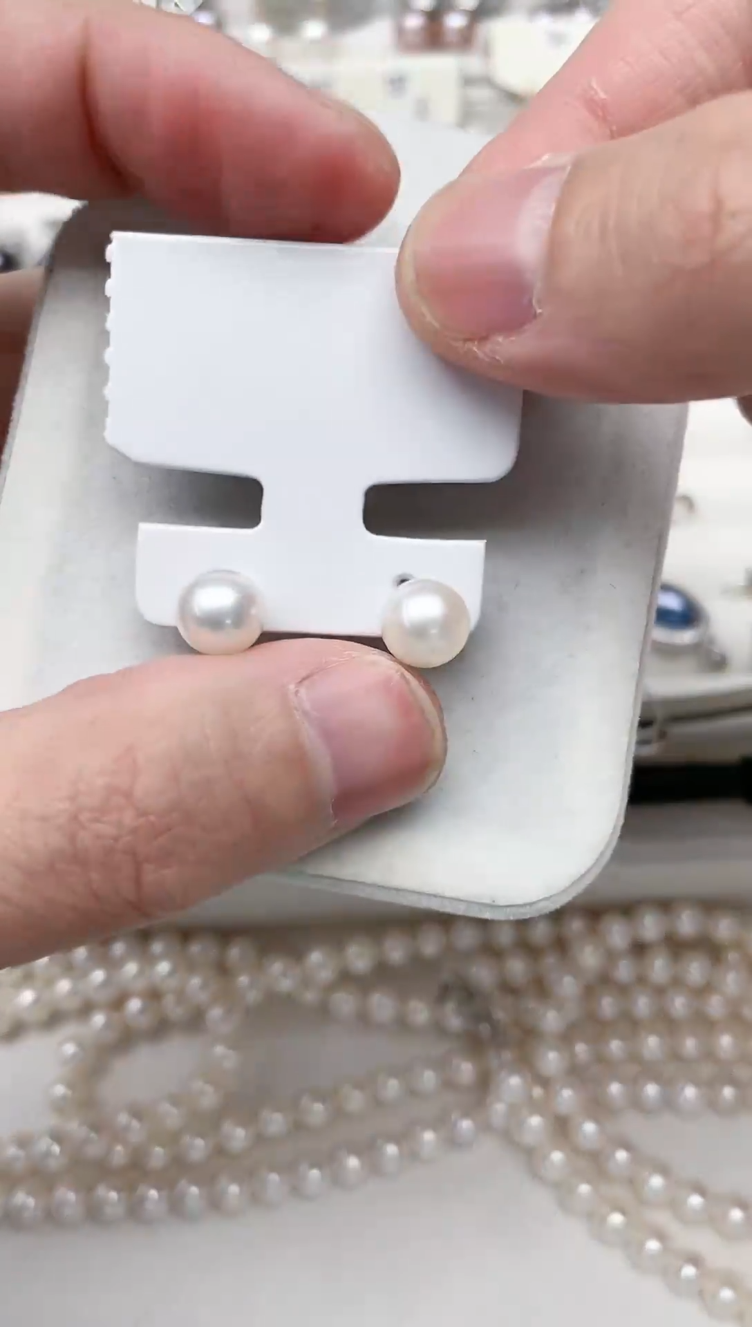 【闪购商品】淡水珍珠耳饰银S925镶嵌耳饰