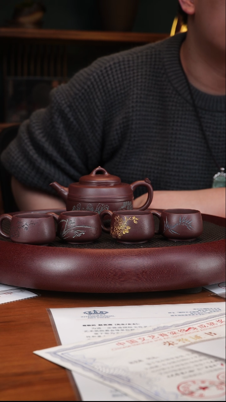 【闪购商品】紫砂茶壶1-124赵克南玉琮