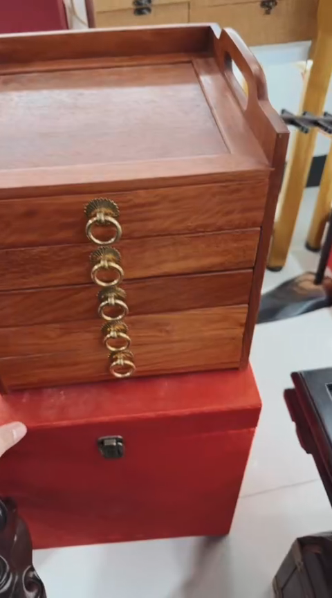 【闪购商品】香榧木HL   五抽盒//五斗柜