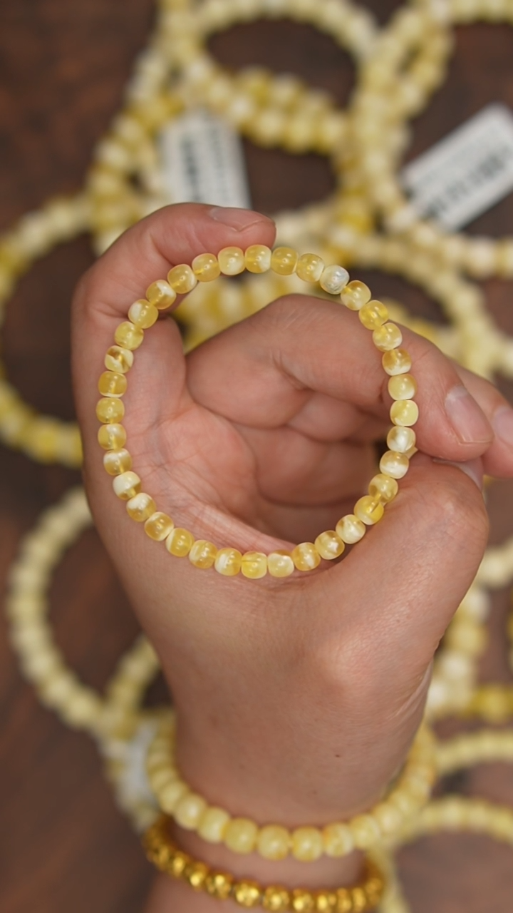 【闪购商品】蜜蜡珠宝奇石未镶嵌约5.5mm+（单件）