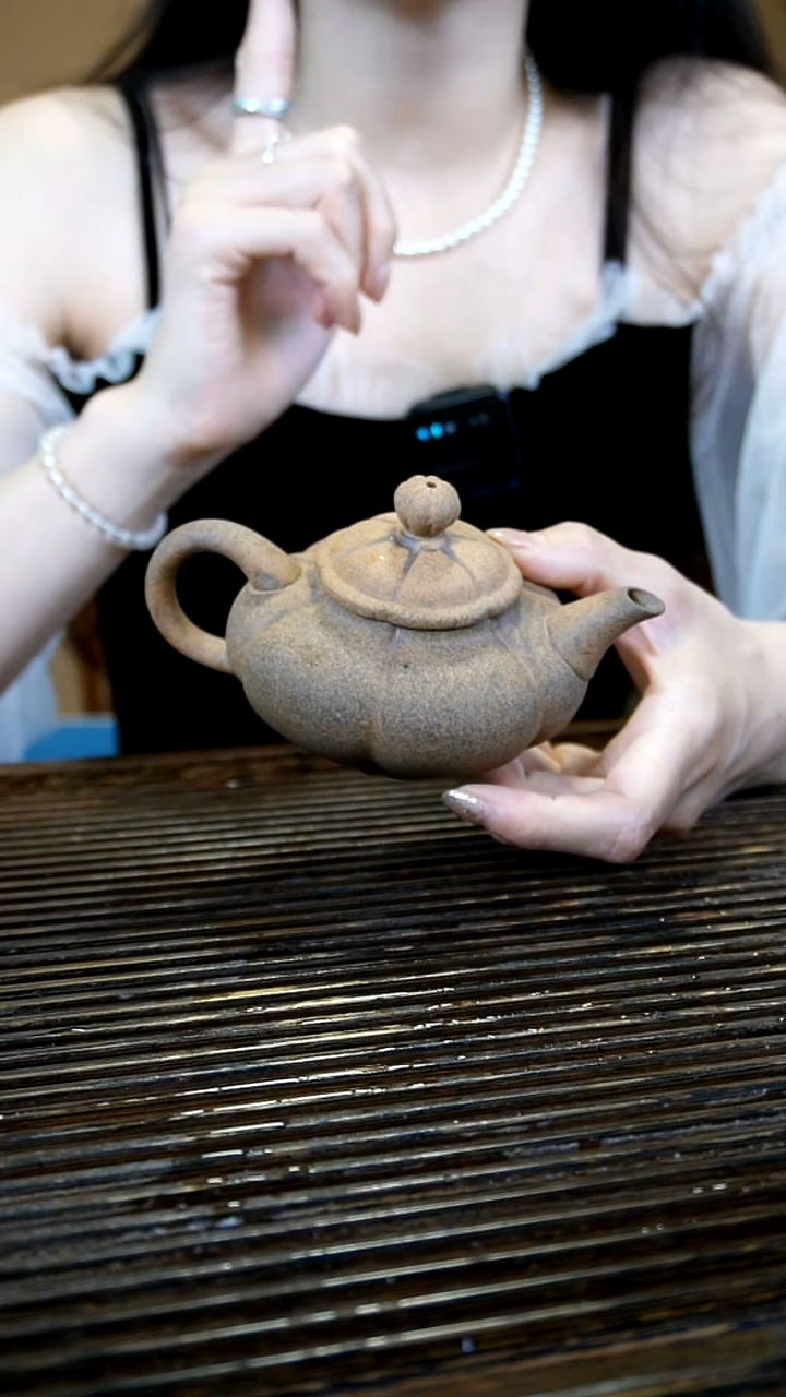 原矿老岩泥黑金沙 翘嘴南瓜壶