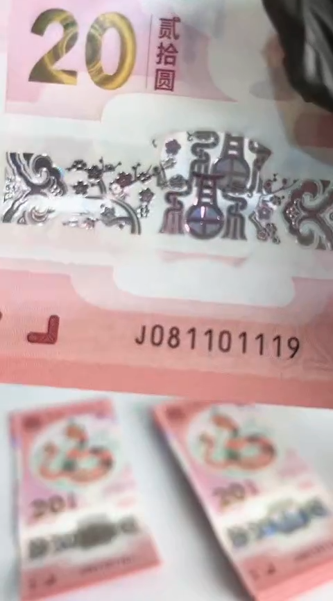 【闪购商品】塑料蛇钞包67分单张号码081101119