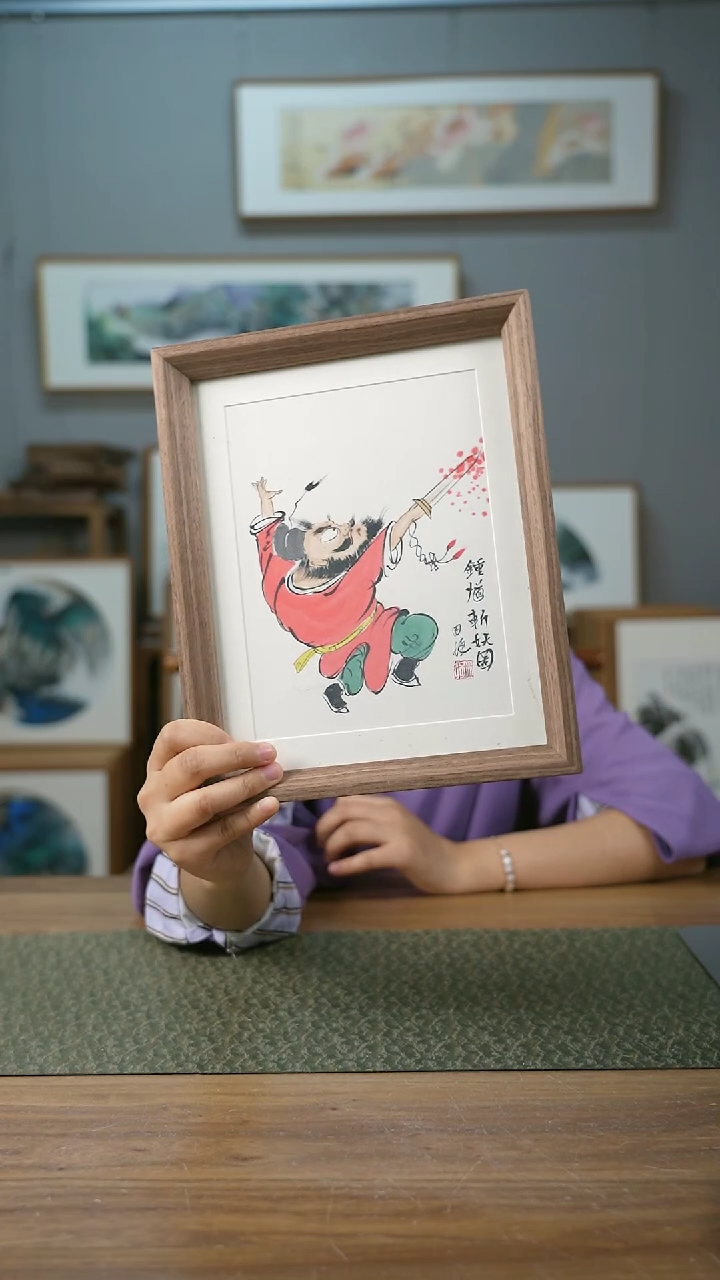 【闪购商品】书法手书/绘同款作品-协会会员老师带框作品