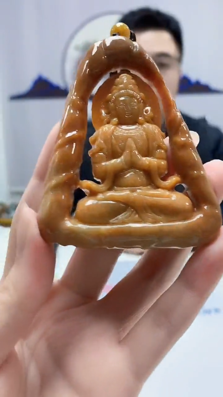 【闪购商品】定制翡翠未镶嵌5153zm-毛货挂件人物155