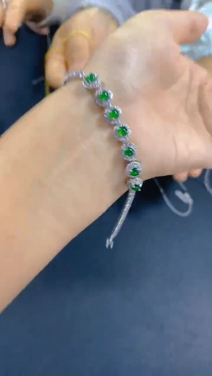 【闪购商品】翡翠手链未镶嵌1034683642多样性发其一