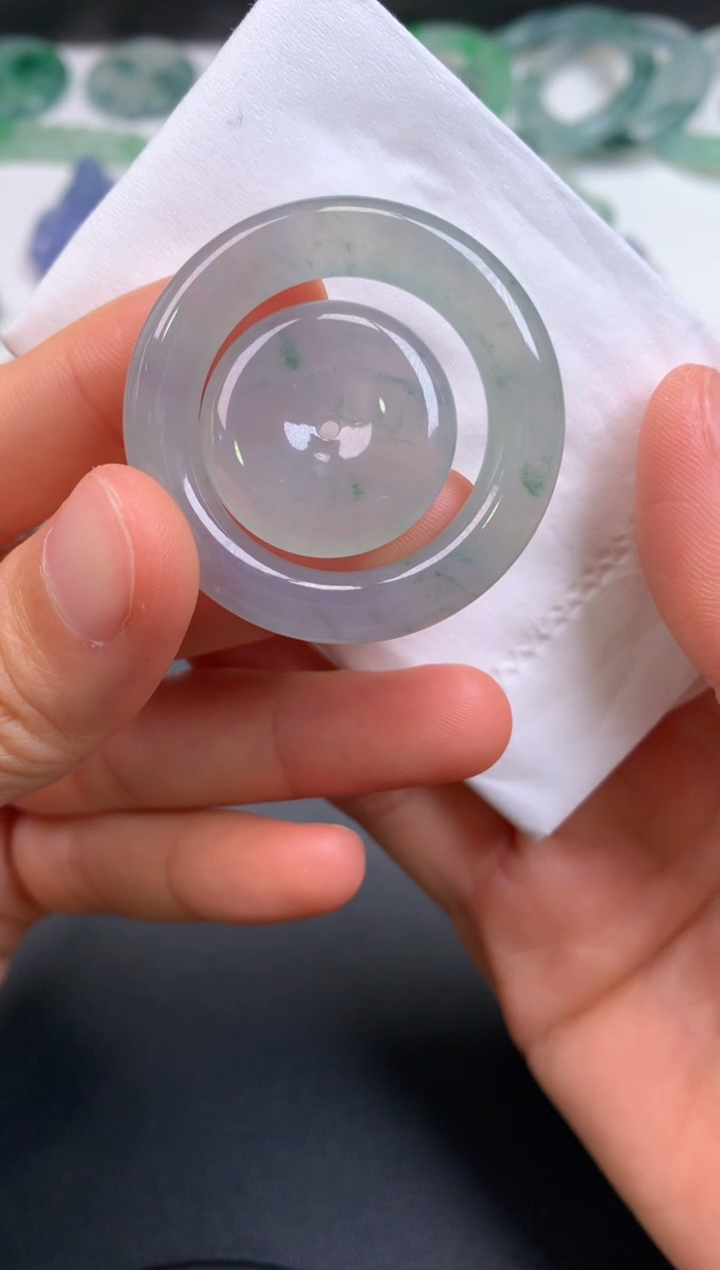 未镶嵌定制翡翠0769076523（扣21.8*5镯26*5.3*6.4外37）