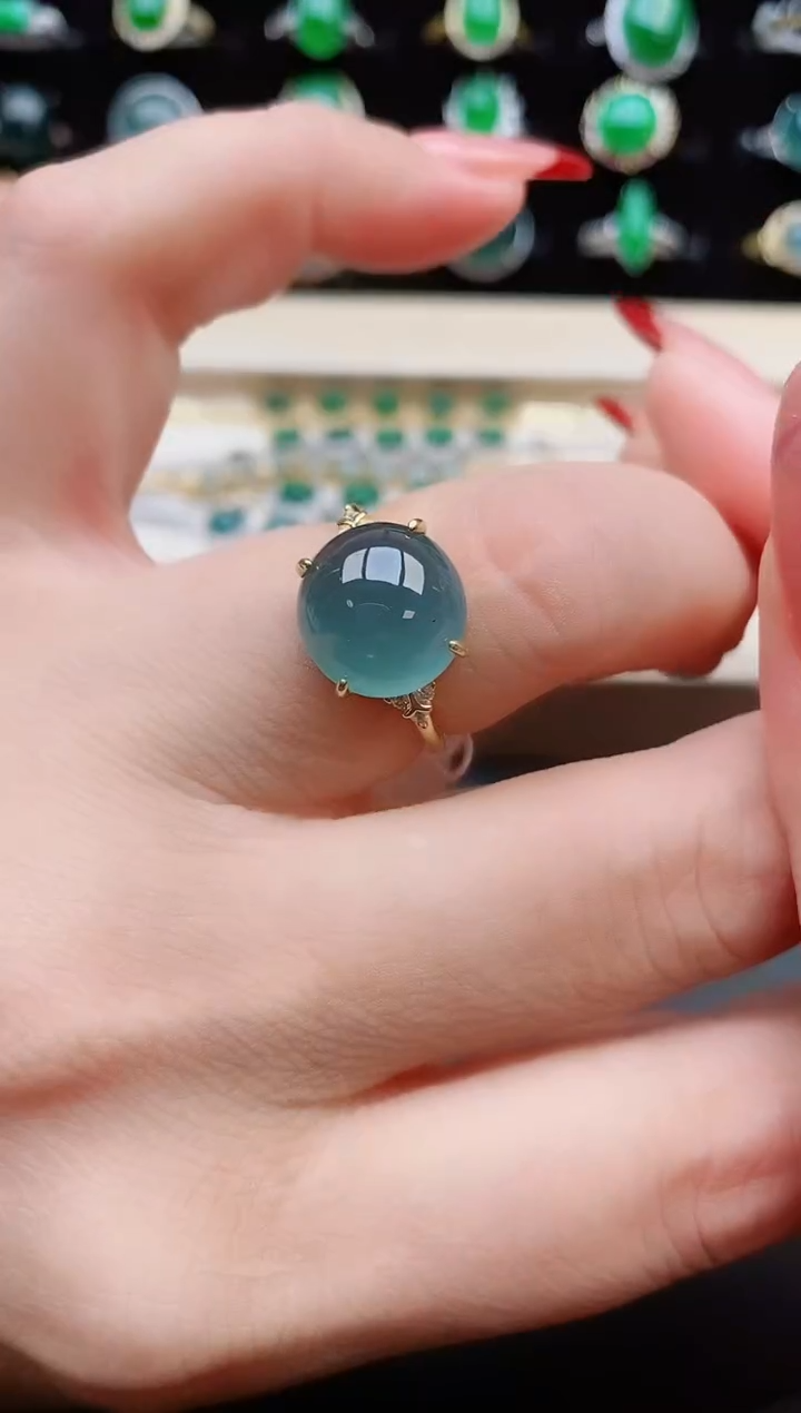 【闪购商品】翡翠戒指银S925镶嵌321321