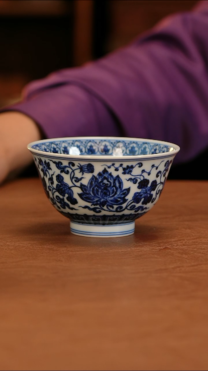 ღ***ღ舜瓷天工一品花卉主人杯